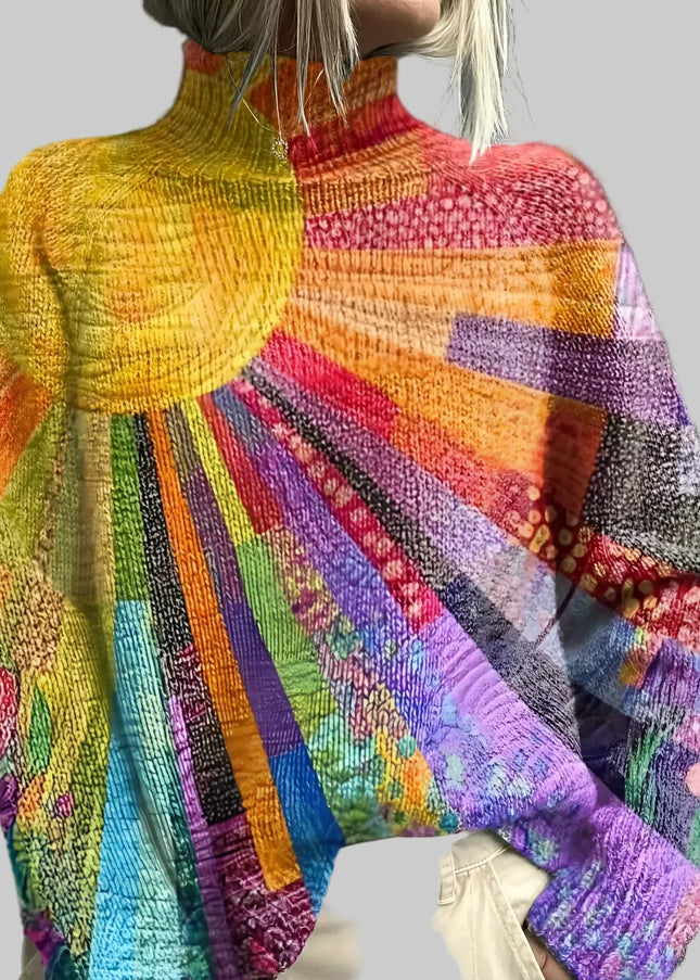 Ada - Colourful Turtleneck